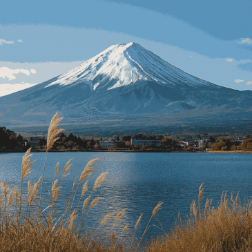 Mount Fuji with clear skies and cherry blossoms in spring – Japan Travel 2025 